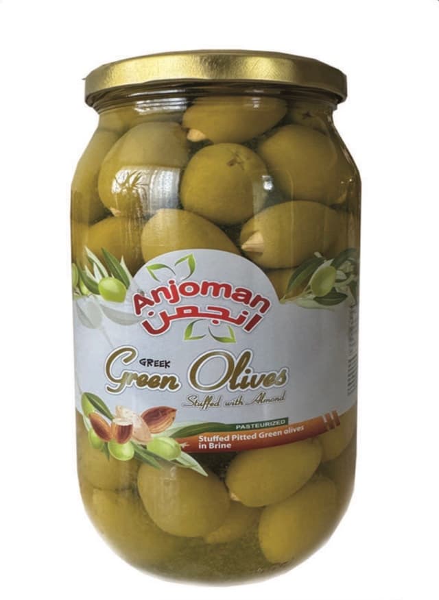 Anjoman Green Olives with Almond