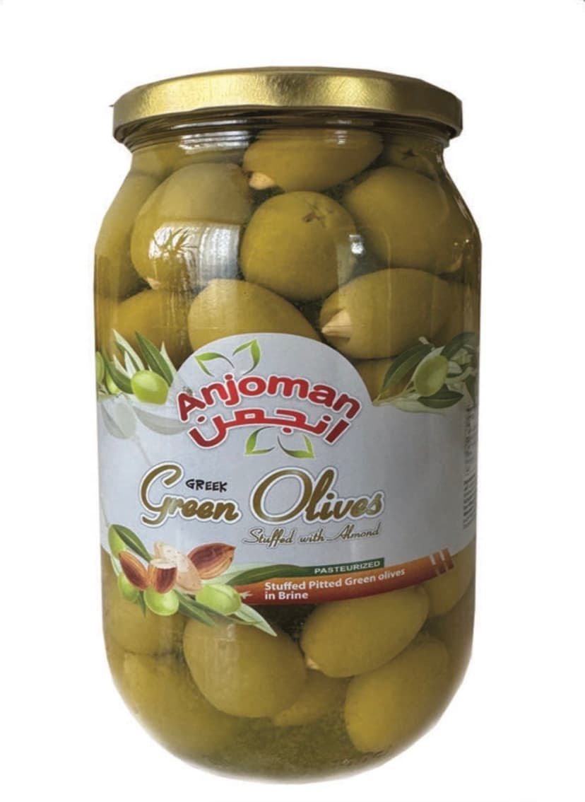 Anjoman Green Olives with Almond 960g
