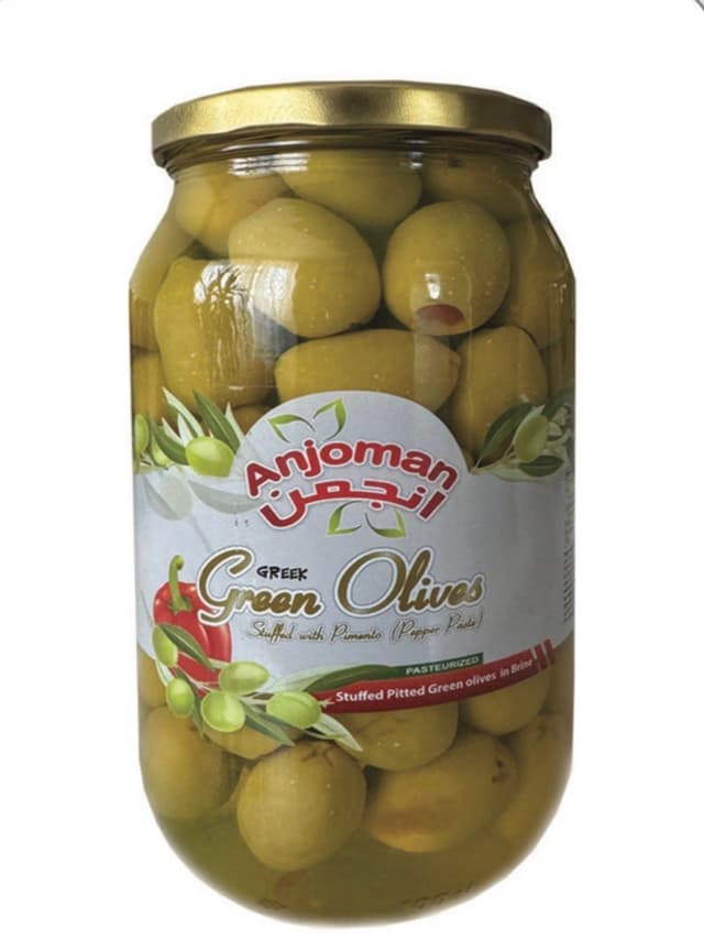 Anjoman Green Olives with Pepper Paste
